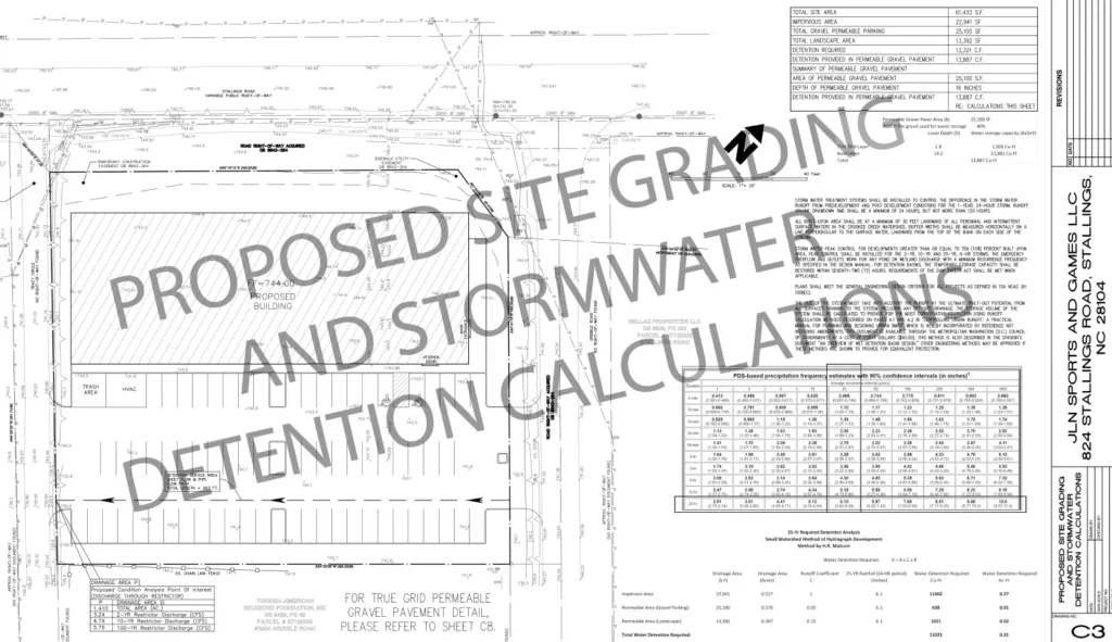 site grading plan